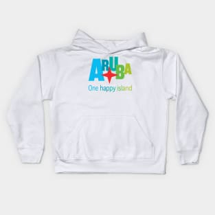 Aruba One Happy Island - all in colors. Kids Hoodie